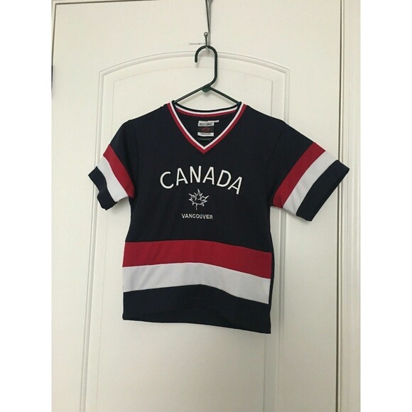 West Coast Vancouver Other - West Coast Vancouver Canada Boys Short Sleeve Hockey Jersey Size 10/12